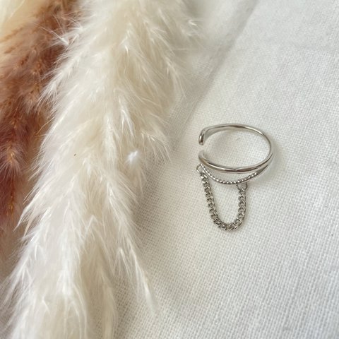 No.155 silver chain ring