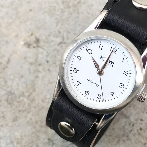 ▲STITCH 贈り物にも選ばれるクールな黒「ステッチラン 腕時計」メンズライク（SRW-KKK-KS）Ⅱ