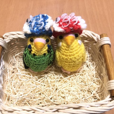 端午の節句♡インコちゃん用♡鯉ぼうし（赤）