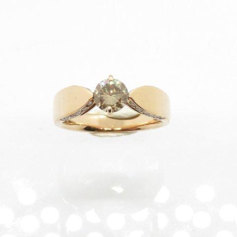 Ｋ18PG　Solitaire　Ring