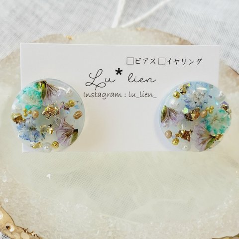 ボタンピアス&イヤリング