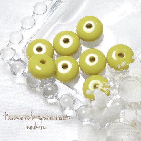 セール❤️pistàcchio(10pcs)Nuance color spacer beads