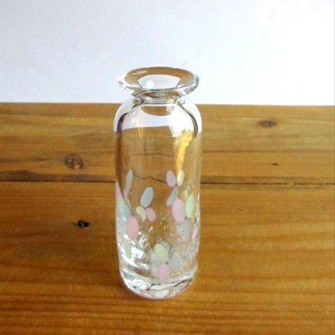 Glass Studio BiBi＊つたの葉花器＊のっぽB