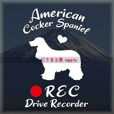 わんちゃんのかわいいドラレコステッカー　『DRIVE　RECORDER』