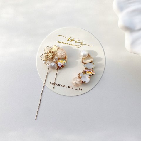 flower bijou earcuff