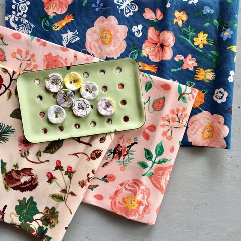 franceのdesign　cottoncloth3枚Set(＋button3つ）