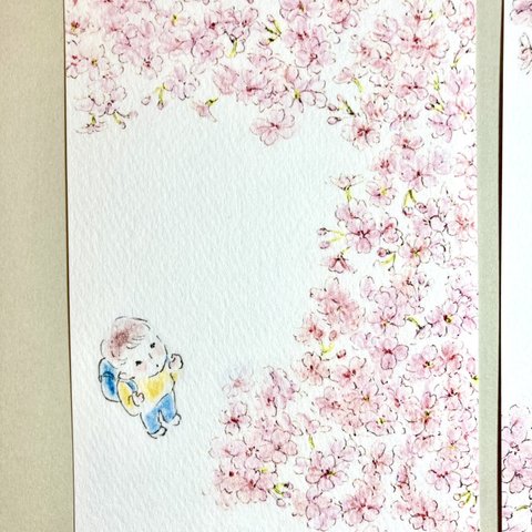 24 桜と男の子