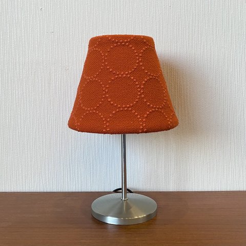 kvadrat×皆川明 アンブレラランプ　オレンジ×シルバーフレーム