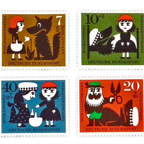 ドイツ童話切手（赤ずきん） Germany　DA-STE061