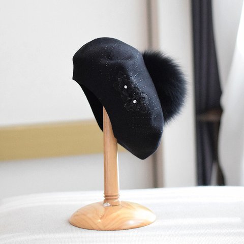 〖新作〗ウールベレー ベレー帽 ベアベレー帽 レディース 帽子