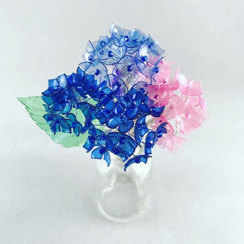♻️エコで透明な紫陽花のミニブーケ
