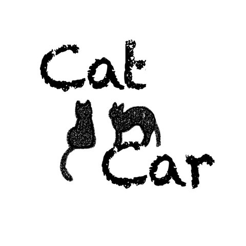 【ステッカー】Cat in Car