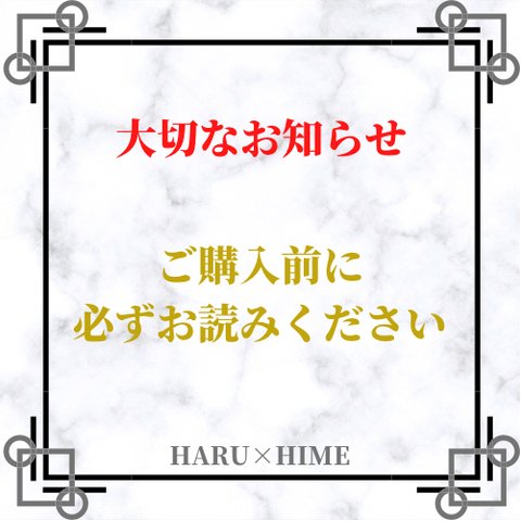 ＊必読＊ご購入前に必ずご一読下さい