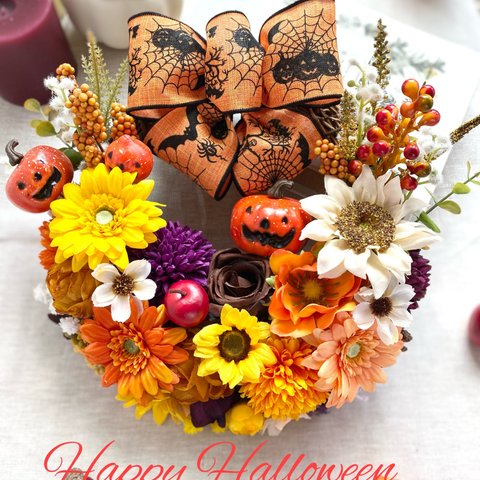 秋色満開♡ happy Halloween wreathe ＊28cm＊