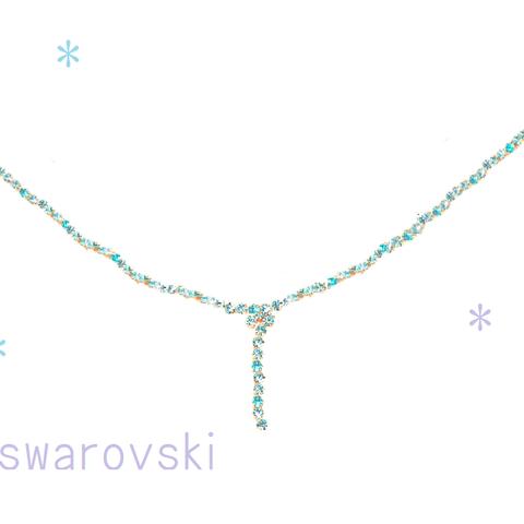 ☆suwarovski necklace blue☆