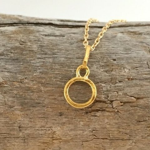 K24 Pure Gold Ring Pendant ◇純金の輪 ペンダントトップ