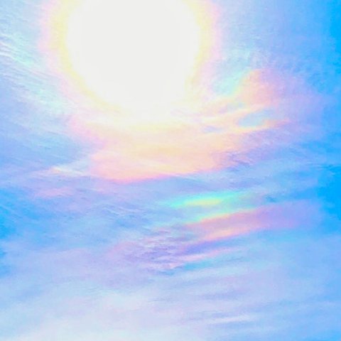 彩雲の写真（量子波動入り）