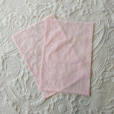 ウソツキ襦袢の替え袖　うすピンクレース桜柄　送料無料