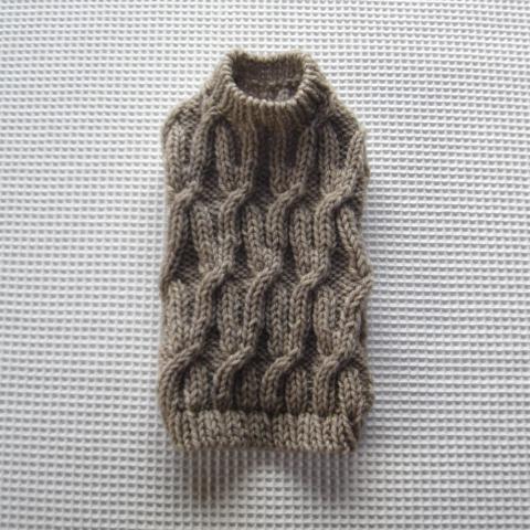 犬セーター　模様編みのセーター2