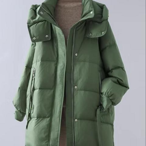 冬の新しい フード ファッション ゆったり した コート