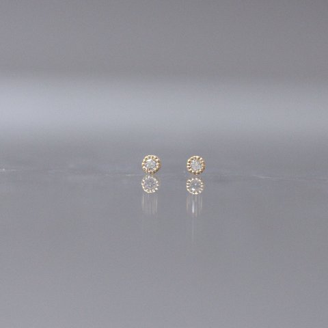 「Ma minette」 一粒ダイヤピアス