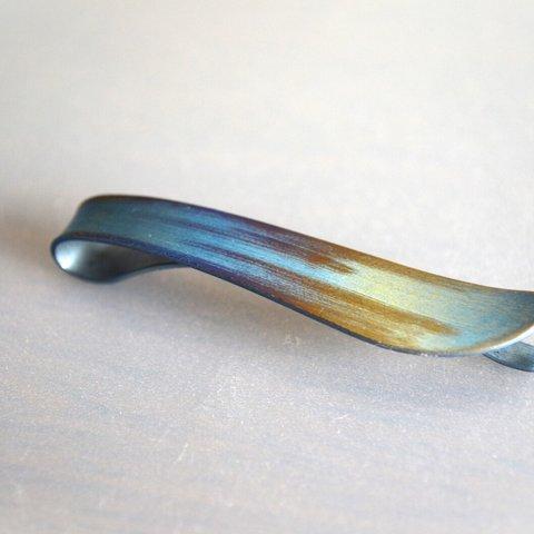 Titanium tie bar・羽の純チタンネクタイピン・B