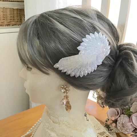 【𓂃‪𓃱𓈒𓏸ヘアアクセサリー】ヘッドドレス　ビーズ　ウエディング　ブライダル　結婚式452