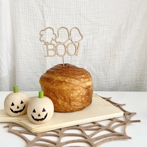 【送料込】Boo! ハロウィン　ケーキトッパー