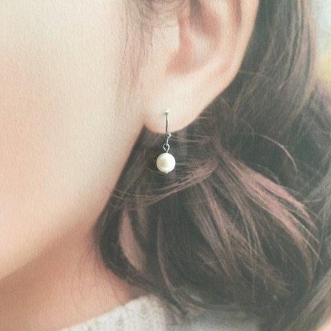 天然パールピアス/イヤリング