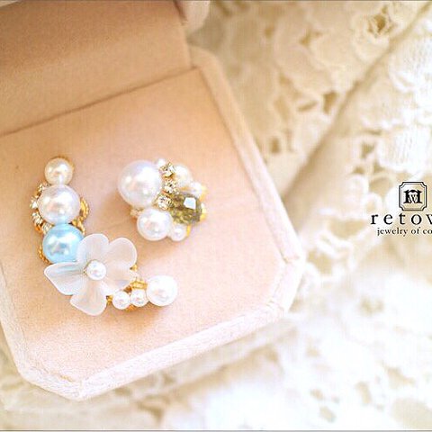  【SALE★早い者勝ち】clear flower of white