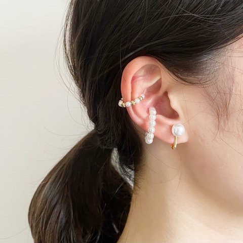 【3点セット】triple ear cuff イヤーカフ