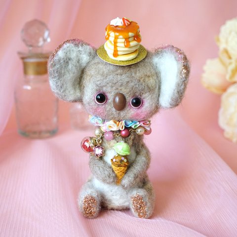 羊毛ドール小　コアラ Wool doll small koala