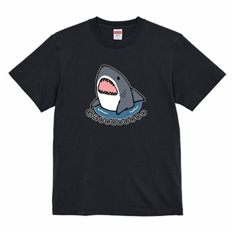 ４色から選べる♪サメTシャツ（グレー）