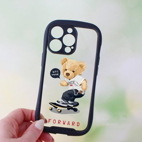 【グリップケース】Cute Bear「前に」（iPhone対応）