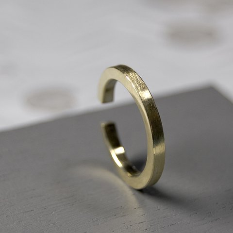 つや消し 真鍮フラットイヤーカフ 2.0mm幅 マット｜BRASS EAR CUFF｜491