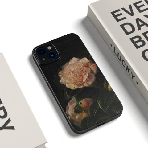  【ツバキの花】  iPhone手帳型スマホケース携帯ケース*15promax*iphone14*iphone13*iphone12*iphone11 送料無料 
