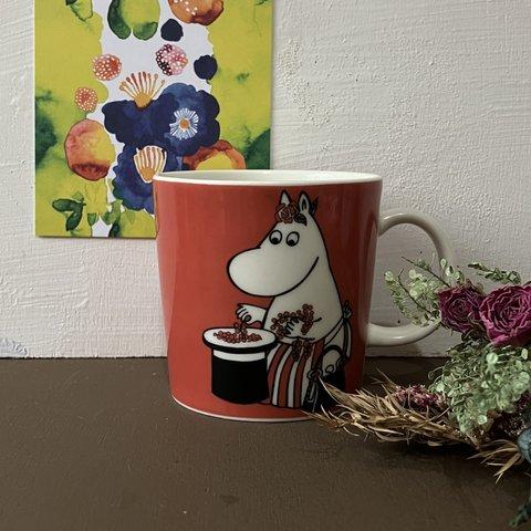 ARABIA moominmug ムーミンママ ベリー レッド マグカップ ムーミンマグ ムーミン フィンランド y22m10-29-12