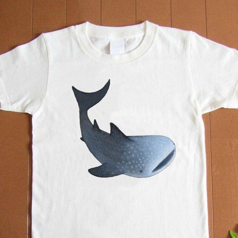 受注プリント全３色☆Ｔシャツ「ジンベエザメ」オリジナルデザイン☆大人から子供まで 全てのサイズ対応 #ジンベイザメ #サメ #魚 #じんべえざめ