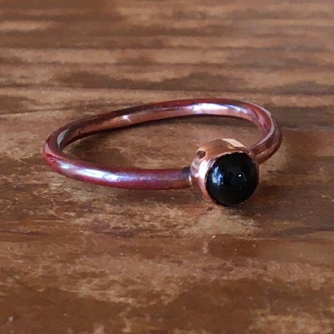 リング「scarlet copper」onyx