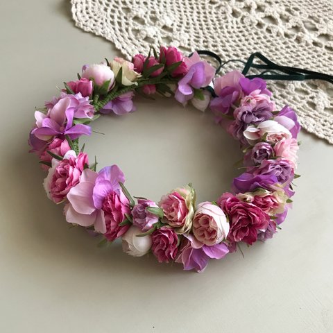 Flower Crown＊花かんむり＊ピンク