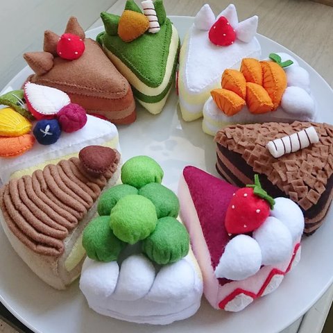 ☆New☆【受注製作】フェルトおままごと えらべるケーキ (1個)