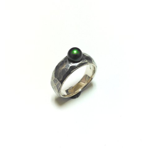 Monolith Ring w/Crystal Pearl