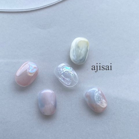 nailtip◻︎55  ⁂ ajisai ⁂紫陽花color