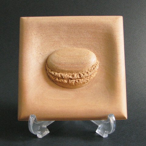 彫刻「マカロン」/ Wood relief『Macaron』