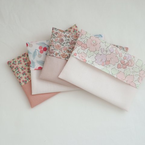 新柄🌷入園入学準備🌸📛リバティ💐🌿PKティッシュケース＊＊キッズ用＊お名前シート縫い付け可能です☺️