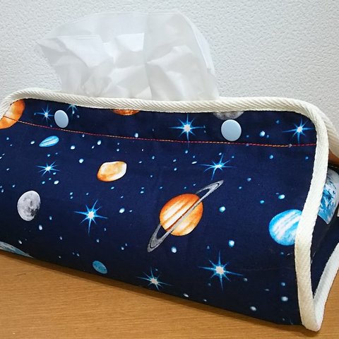 BOXティッシュカバー　宇宙