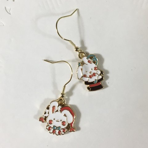 〈再販〉サーカス　うさぎちゃん　アシンメトリー ピアス