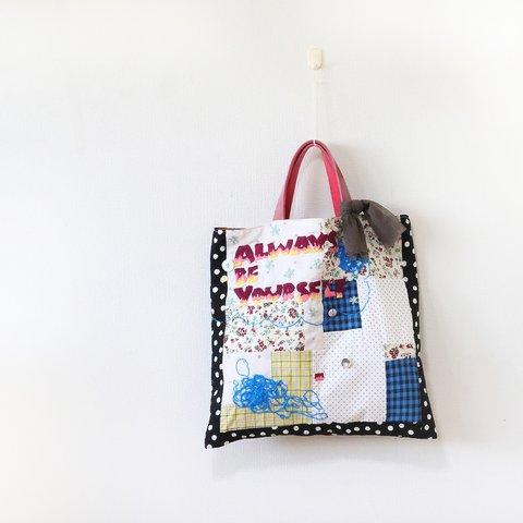 ことば刺繍トート「Always be yourself 2」