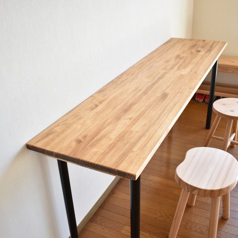 【幅195cm】シンプルな長テーブル