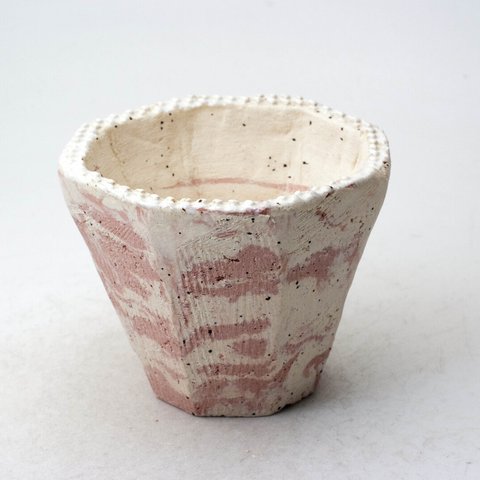 陶器製（3号ポット相当）　植木鉢  KELc-ミカゲピンク-7995
